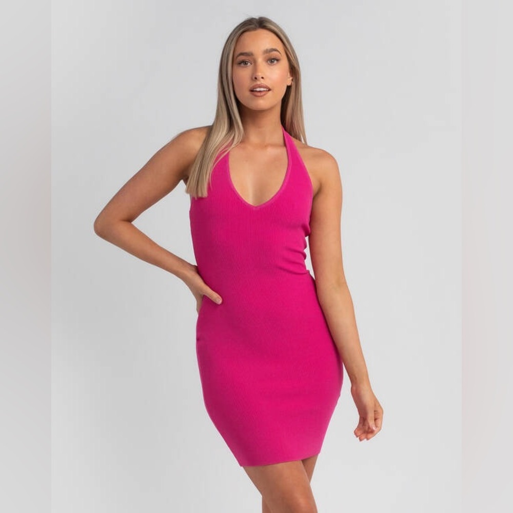Pink Halter Dress
